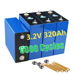 2Pcs 3.2V Catl 6000 Cycle Prismatic 3.2V 50Ah 272Ah 280Ah 302Ah Cell 3.2V 12V 24V 48V Lifepo4 Batteries Lifepo4 Battery