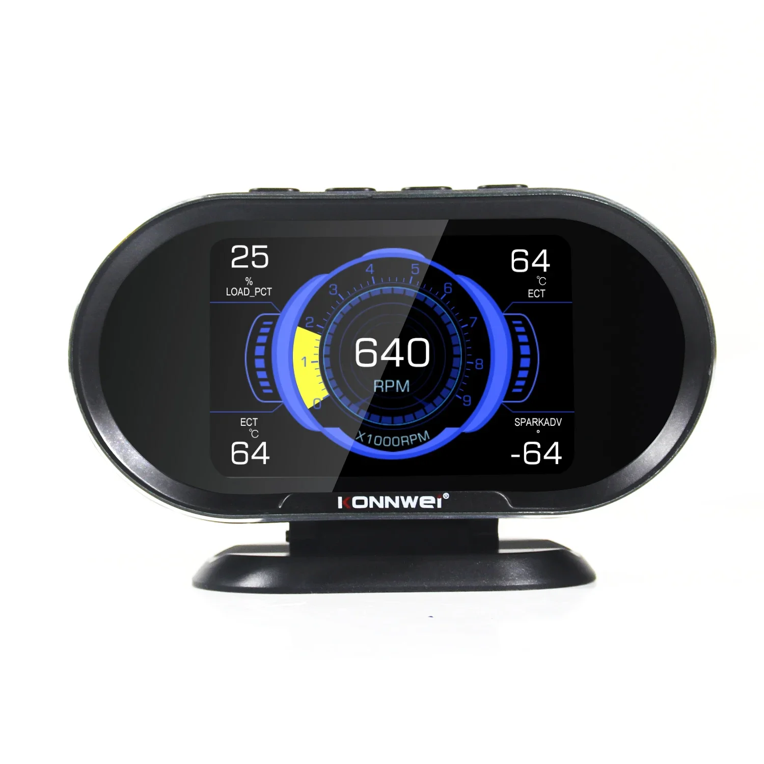 

KONNWEI KW206 OBD2 бортовой компьютер авто цифровой OBD 2 сканер потребление топлива датчик температуры воды дисплей