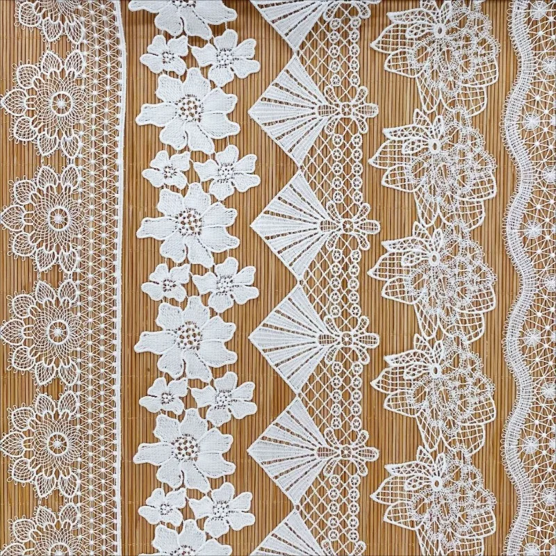 

10 ярдов кружева молочного кружева, одежда, юбка, кружевные украшения, декоративная вышивка, аксессуары «сделай сам»
