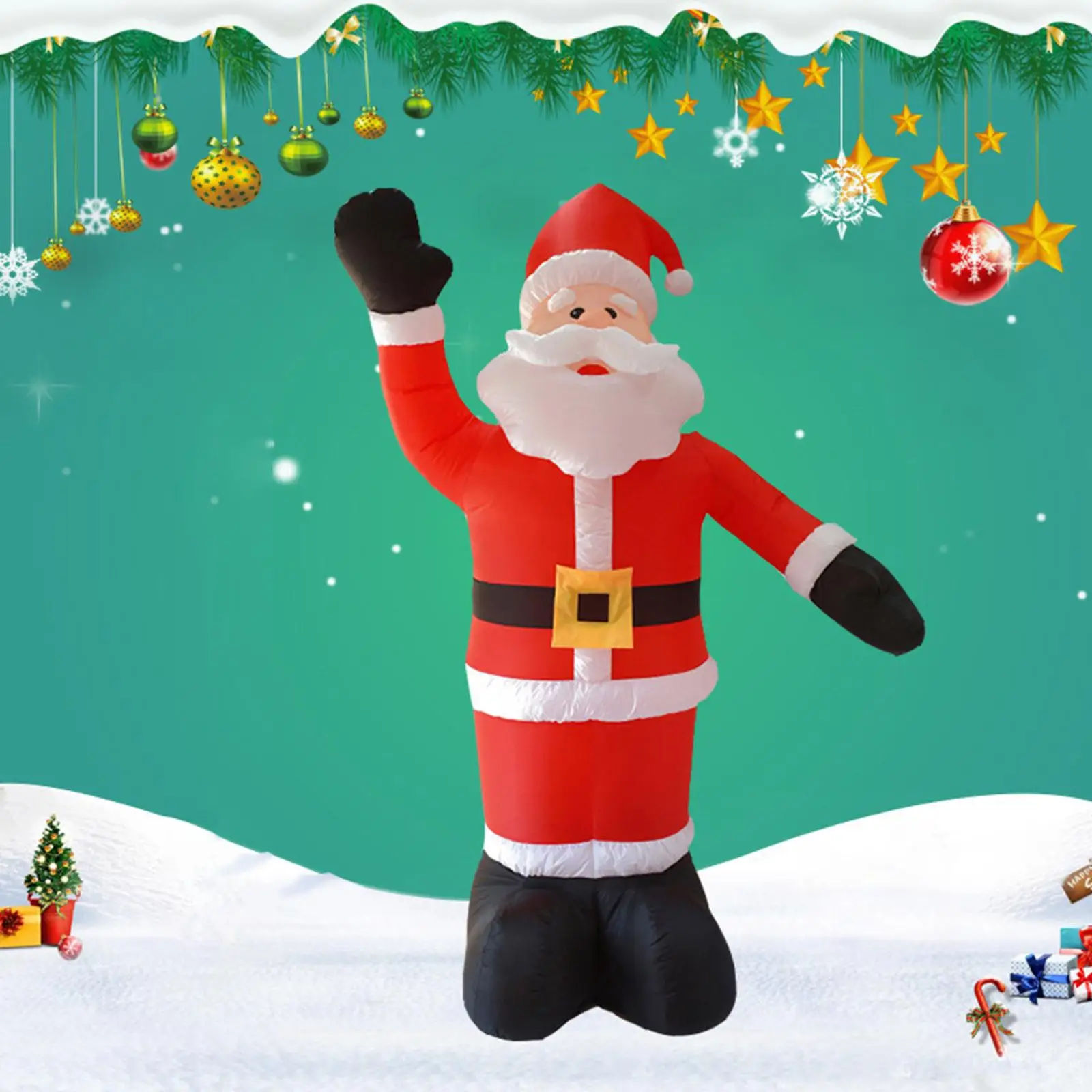 94inch Inflatable Santa Claus Light up Christmas for Party Winter New Year