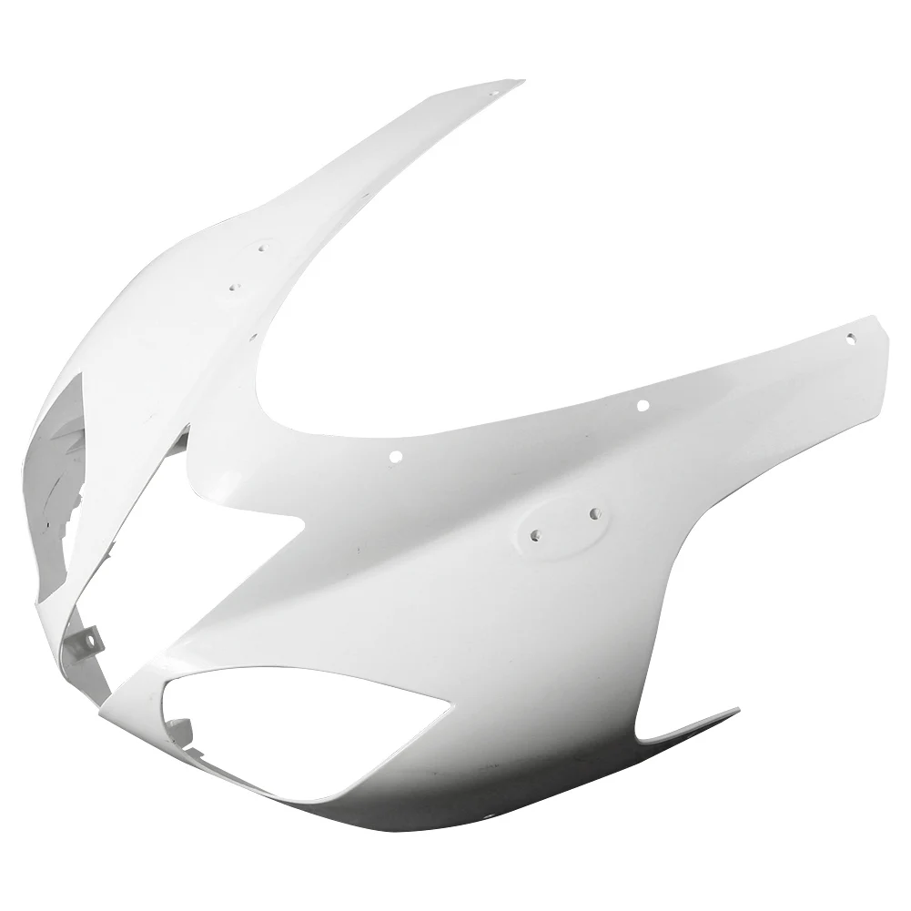 Motorcycle Upper Front Nose Cowl Fairing For KAWASAKI ZX6R ZX-6R 2007-2008 Injection Mold ABS Plastic Unpainted White