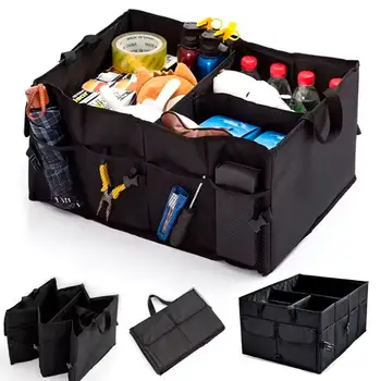 Velkokapacitní úložný box do kufru auta, ekologický, super odolný, skládací nástroj pro ukládání nákladu, box do kufru auta 10 nejlepší prodej Organizér do kufru Toyota Camry - №2