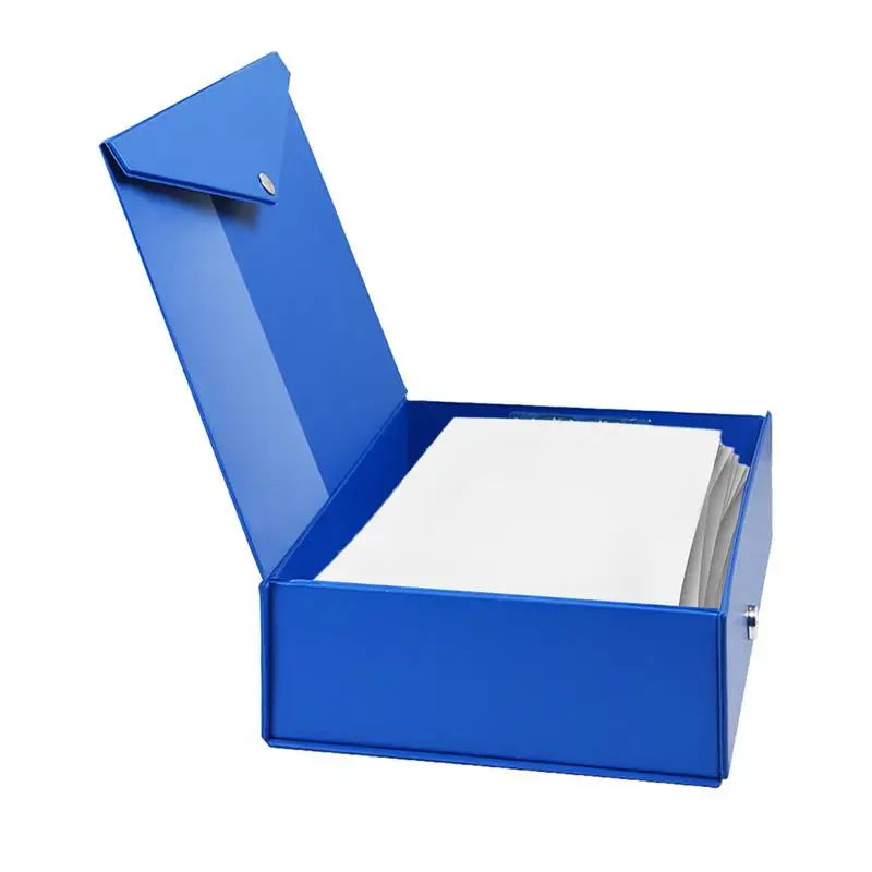 A4 File Box Files Pack Waterproof A4 File Storage Boxes Integrated Lid Design A4 File Ticket Box For Small Papers Document