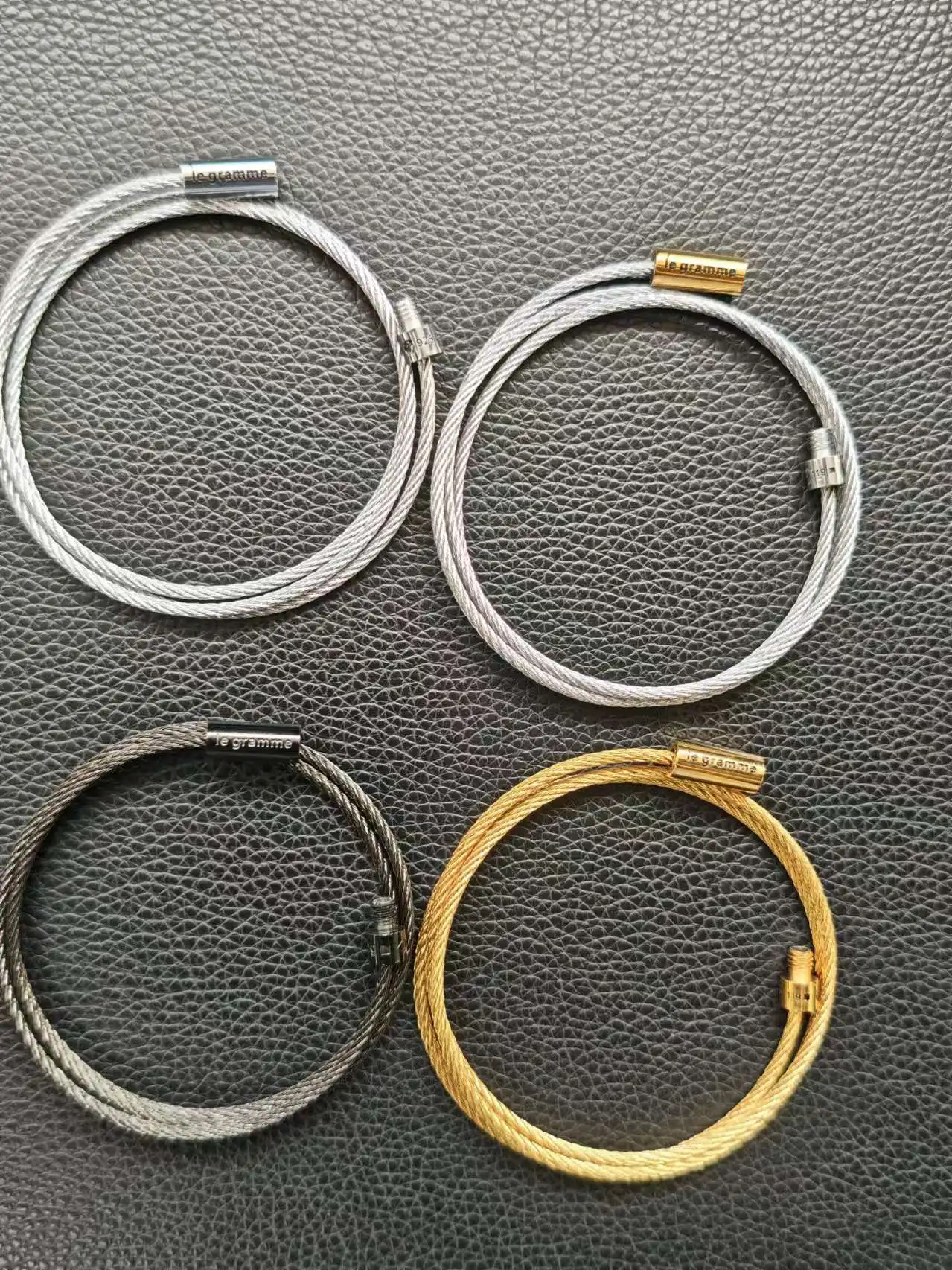 11g LE moda masculina e feminina pulseira de três camadas corda, 11g 925 prata esterlina presente de luxo, atacado de joias francesas