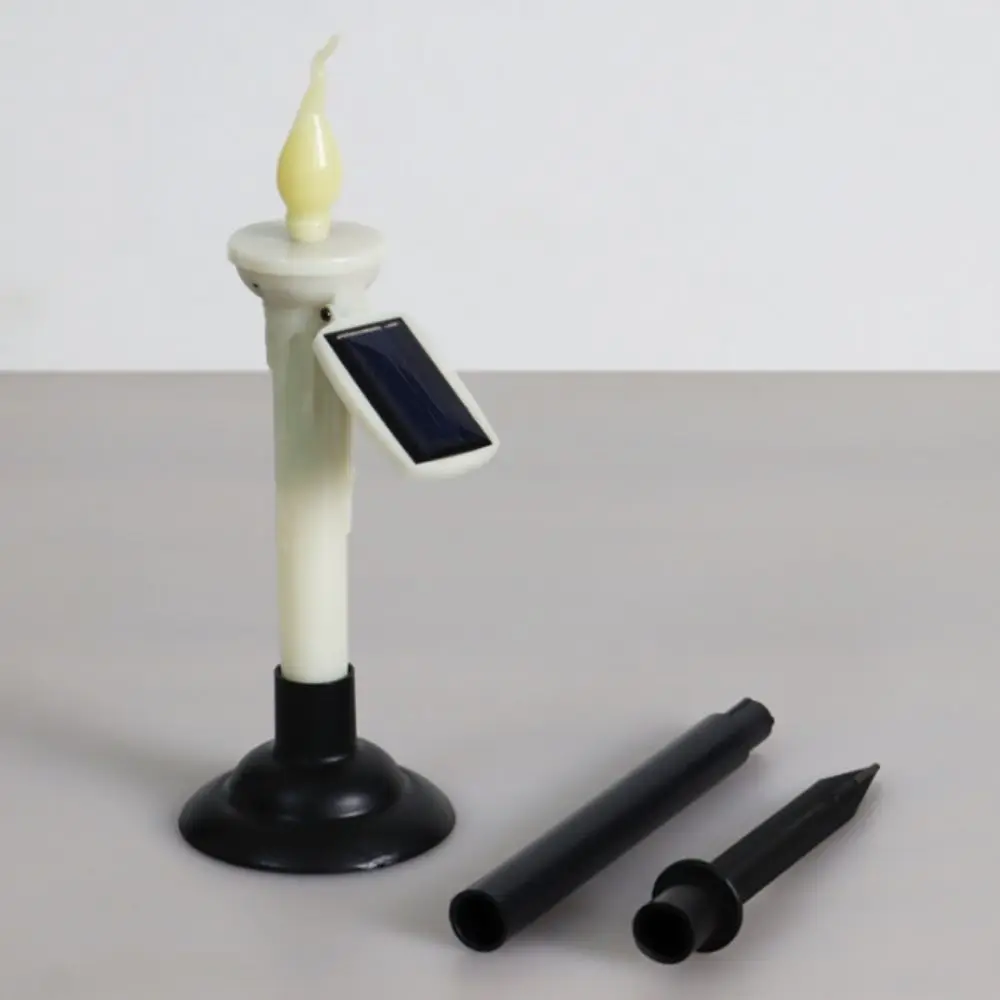 Waterproof Solar Candle Light LED Candles With Candlesticks Holders LED Solar Lamp Flameless Dual-purpose Solar Garden Light