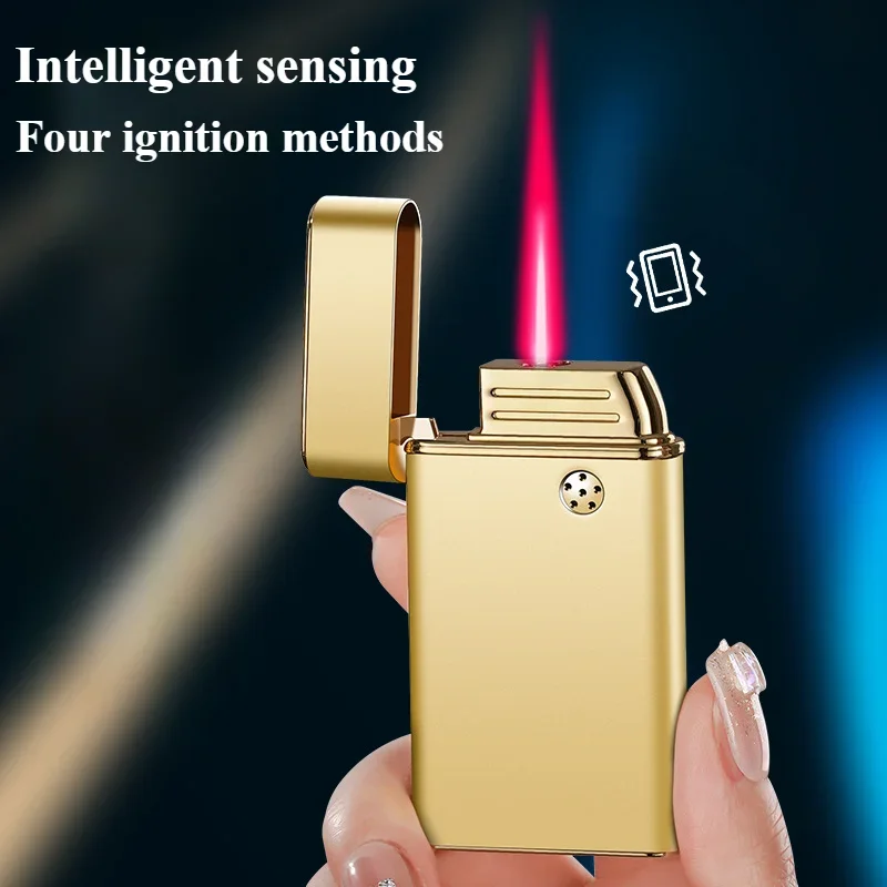 

Electric Lighter USB Rechargeable Gas Lighter Smoking Accessories Intelligent Voice Control Cigarette Lighters for Men's Gifts