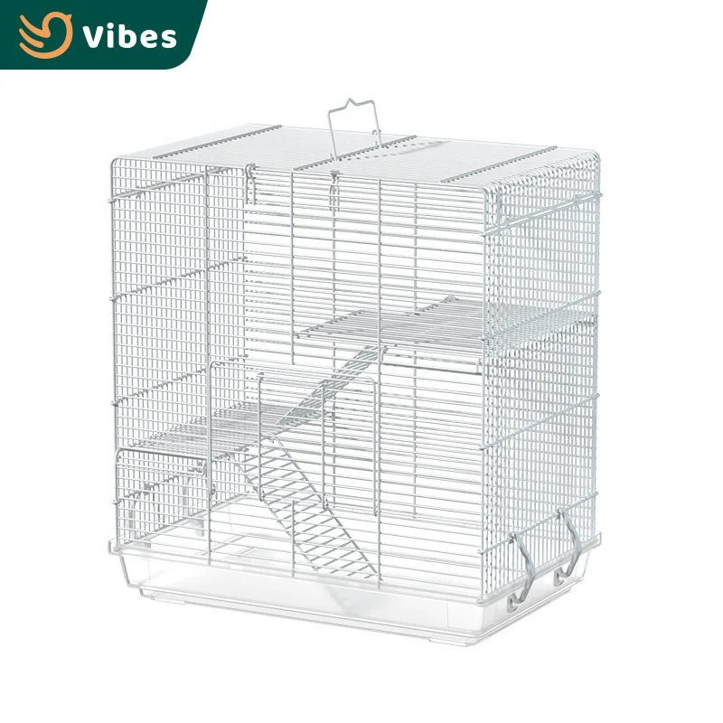 Simple Extra Large Hamster Cage 3 Floors 50cm Height 47cm Length Guinea Pig Hamster Cage