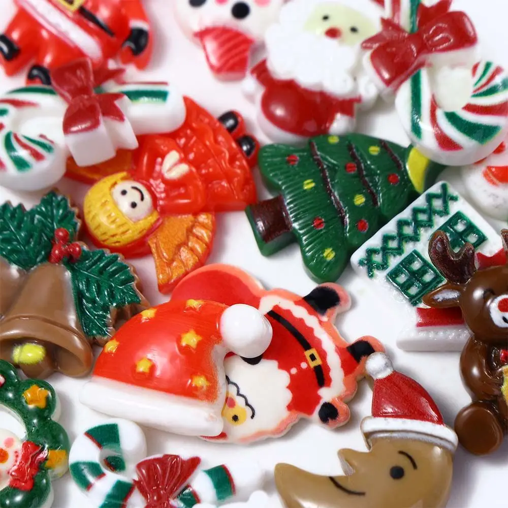 

Decor Nail Jewelry Hair Accessories Jewelry Making 3D Nail Art Decoration Christmas Nail Charms Resin Pendant Craft Supplies