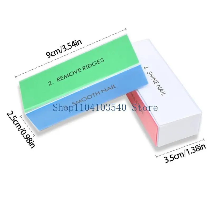 02DC Professional Unguis Polishing Block 4 Hominy Tall Density Spongiform Comfortable For Homestudio Use