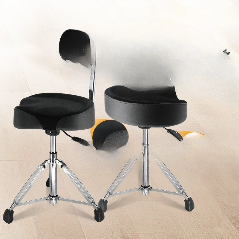 Drum Pneumatic Stool with Backrest Lifting Rotary Drum Stool
