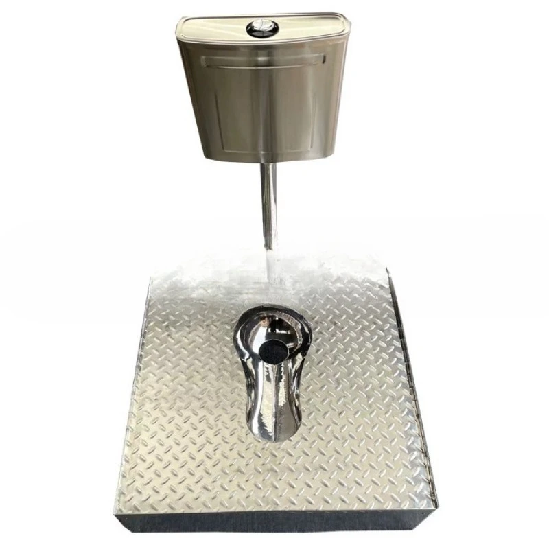Public toilet squat toilet squat pit type urinal stainless steel large panel