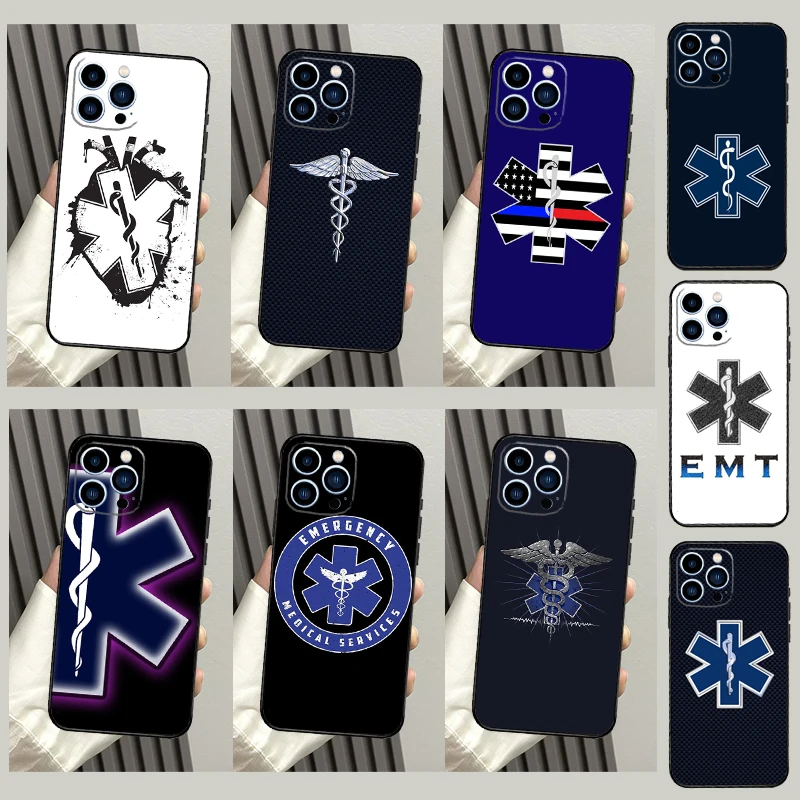 Emergency Medical Star of Life Case For Samsung Galaxy S25 Ultra S23 S21 S20 S24 S22 S26 Ultra S10 Plus S25 FE Cover Coque