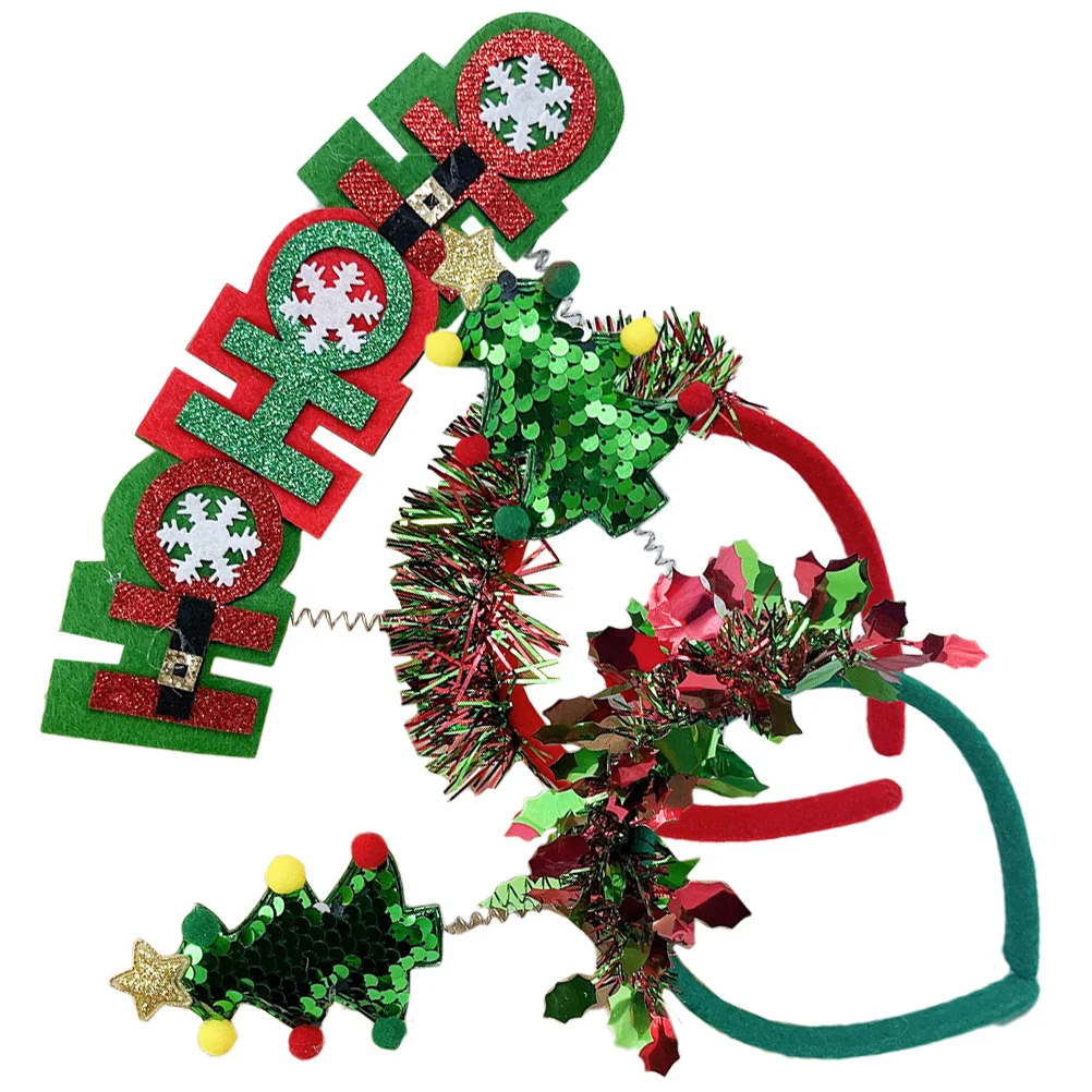 

2Pcs Christmas Headbands Festival Hairbands Xmas Headdress Party Hairbands Holiday Decoration Christmas Headbands
