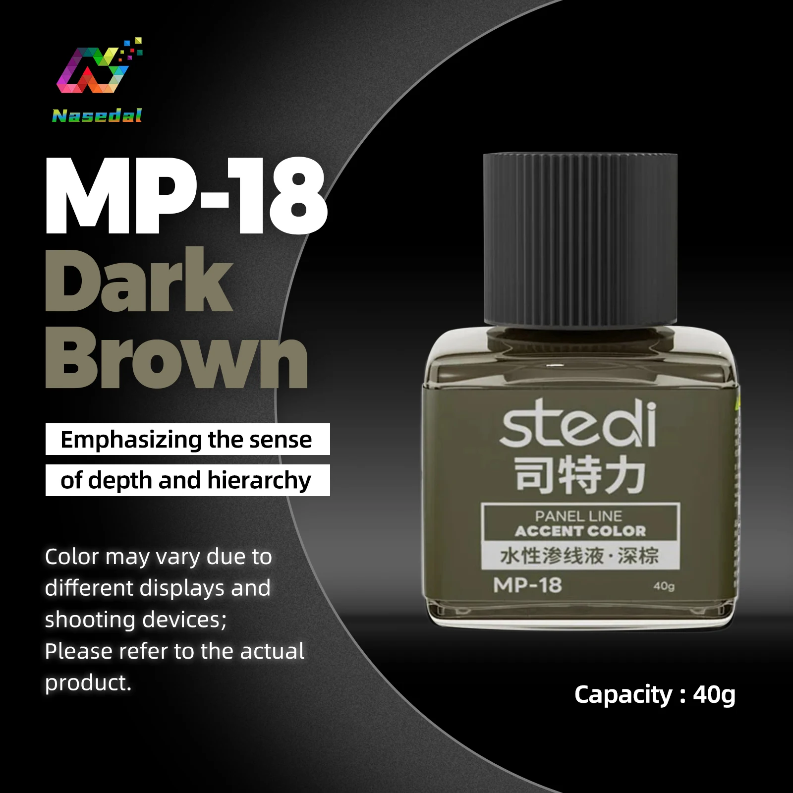 Stedi MP Serie 40g Wetterfeste Acrylfarben Panel Liners für Gunpla Militärmodelle Hobby DIY Bastelmodelle Bausätze