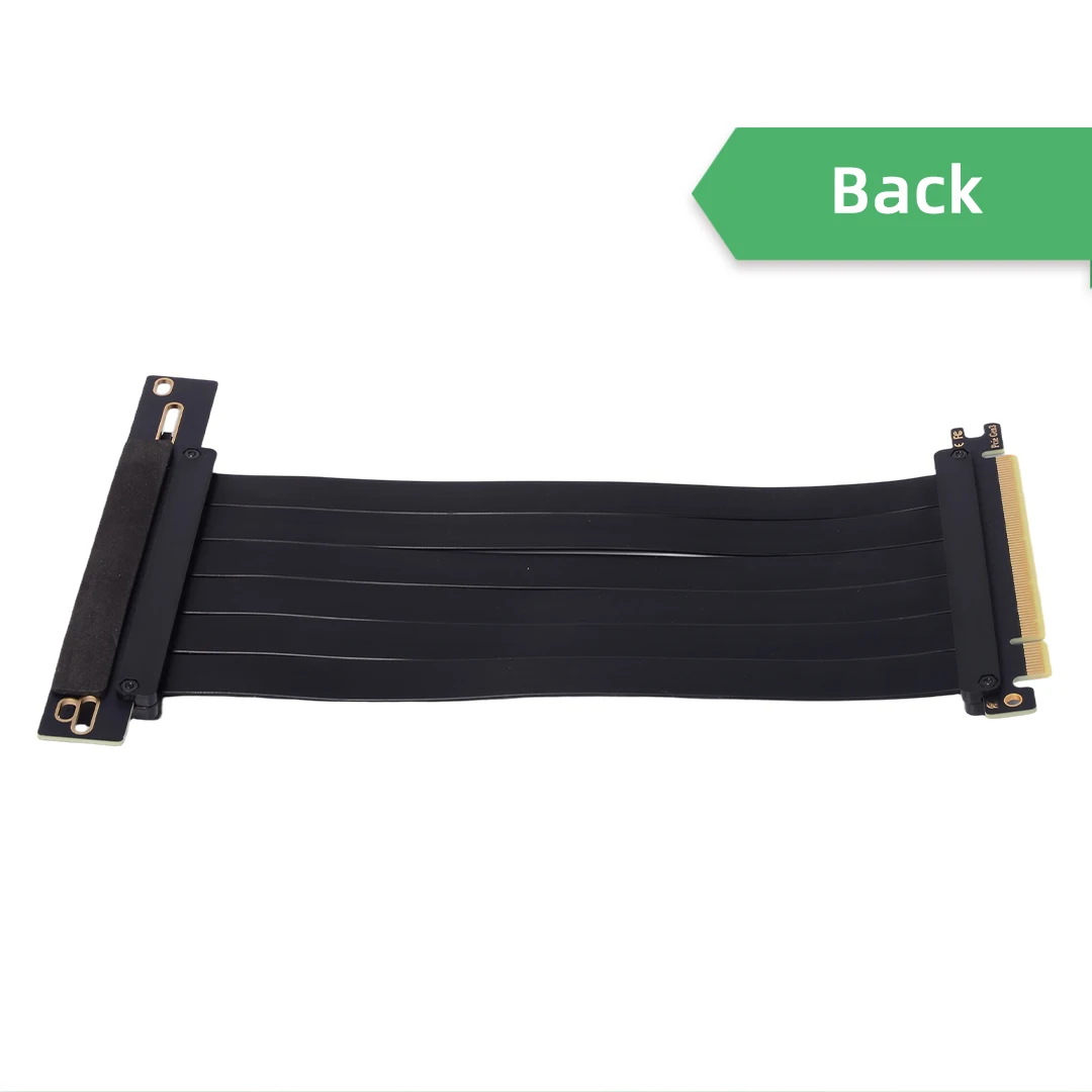 ADT-Link Black 90° PCIE 3.0 16x Graphics Card Extension Cable egpu Riser Adapter Game PC Accessories for AI intelligent Server