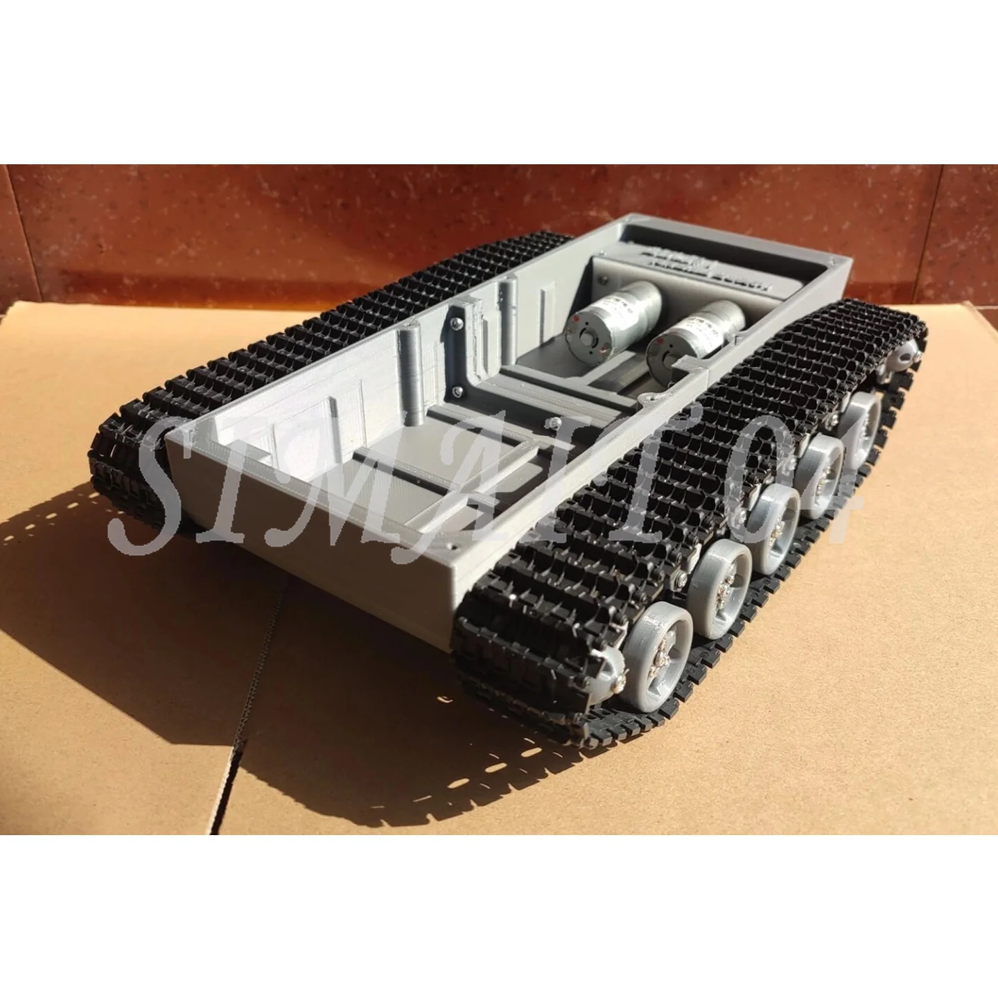 The 3D Printed Crawler Chassis 370 Reduction Motor Version Can Be Used To DIY Smart Cars, Tanks, etc.