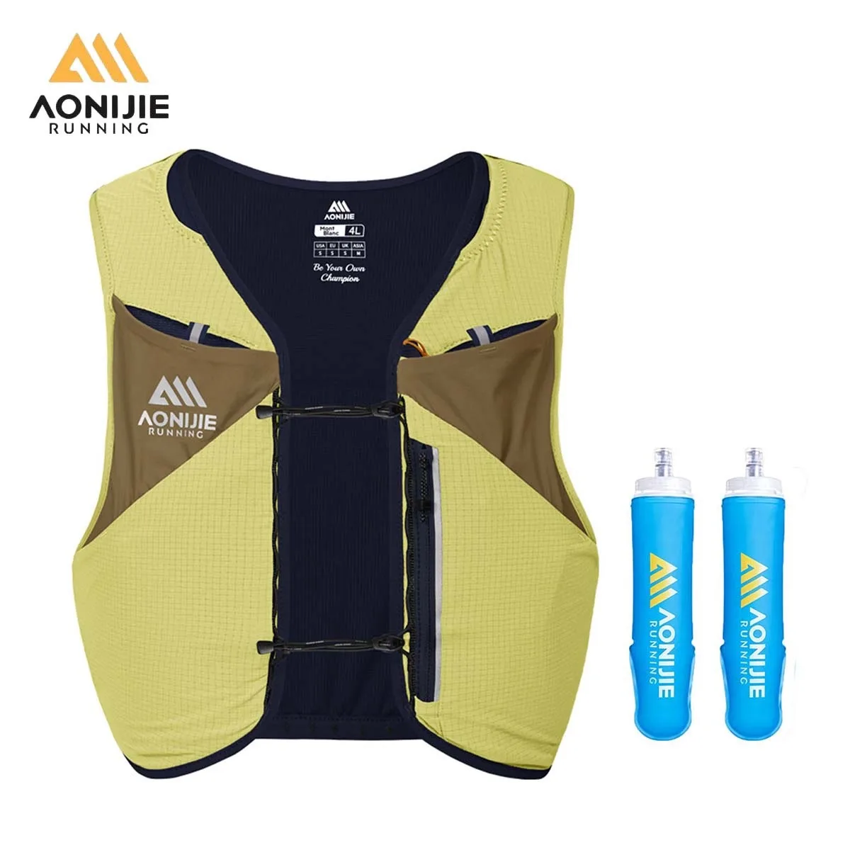 

AONIJIE MB 4L Lightweight Trail Running Backpack Multi-Compartment Storage with Stick Holder for Hiking Climbing Cycling