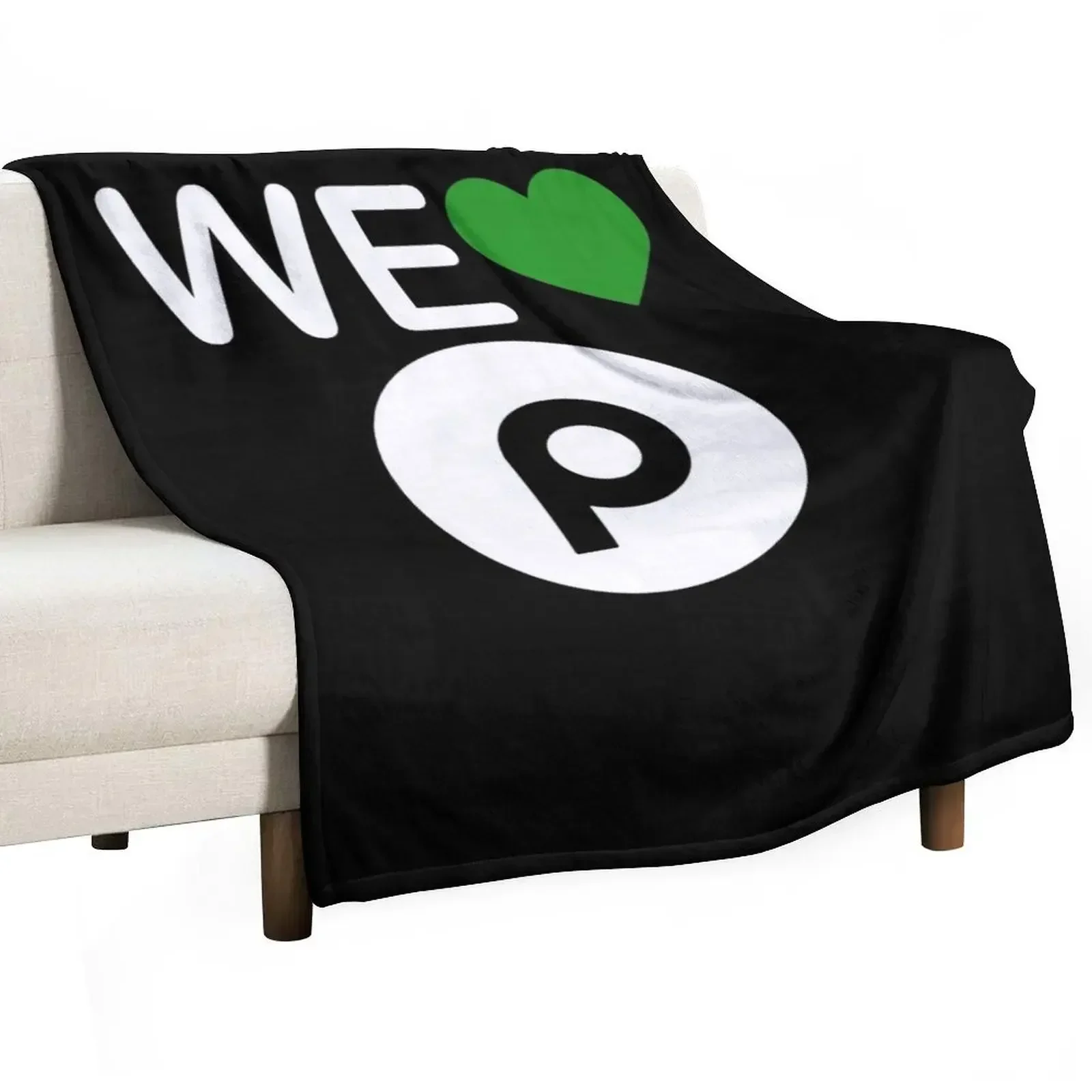 

We Heart Publix Throw Blanket Moving Travel Bed Furry Blankets