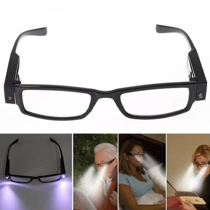 2022 Full Frame Reading Glasses +1.0 +1.5 +2.0 To +4.0 LED with Light Reading Glasses for Women and Man Fashion Glasses