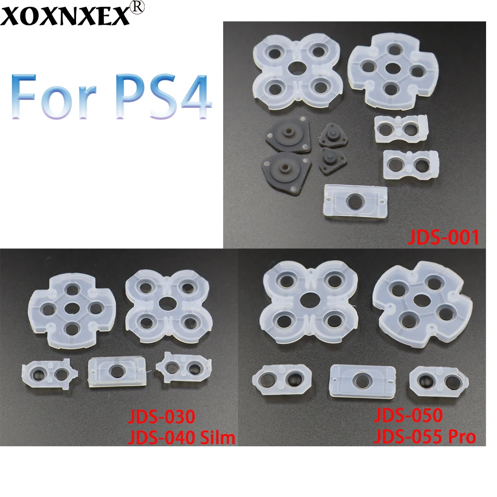 1 ชุดคุณภาพสูง LR Conductive ยางสําหรับ PS4 JDM001 JDM030 JDM055 Controller ปุ่ม Contact ยางเปลี่ยน