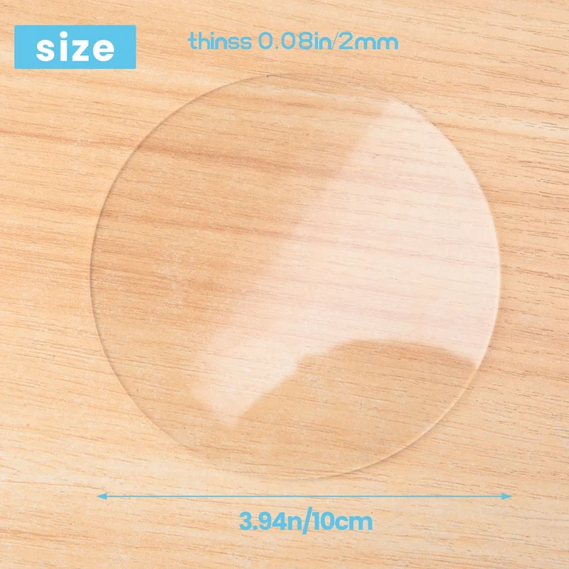 18 Pcs Clear Acrylic Disc 4 Inch Circle Acrylic Sheet Thick Circle Acrylic Rounds Blanks Acrylic Panel For DIY Crafts image 6