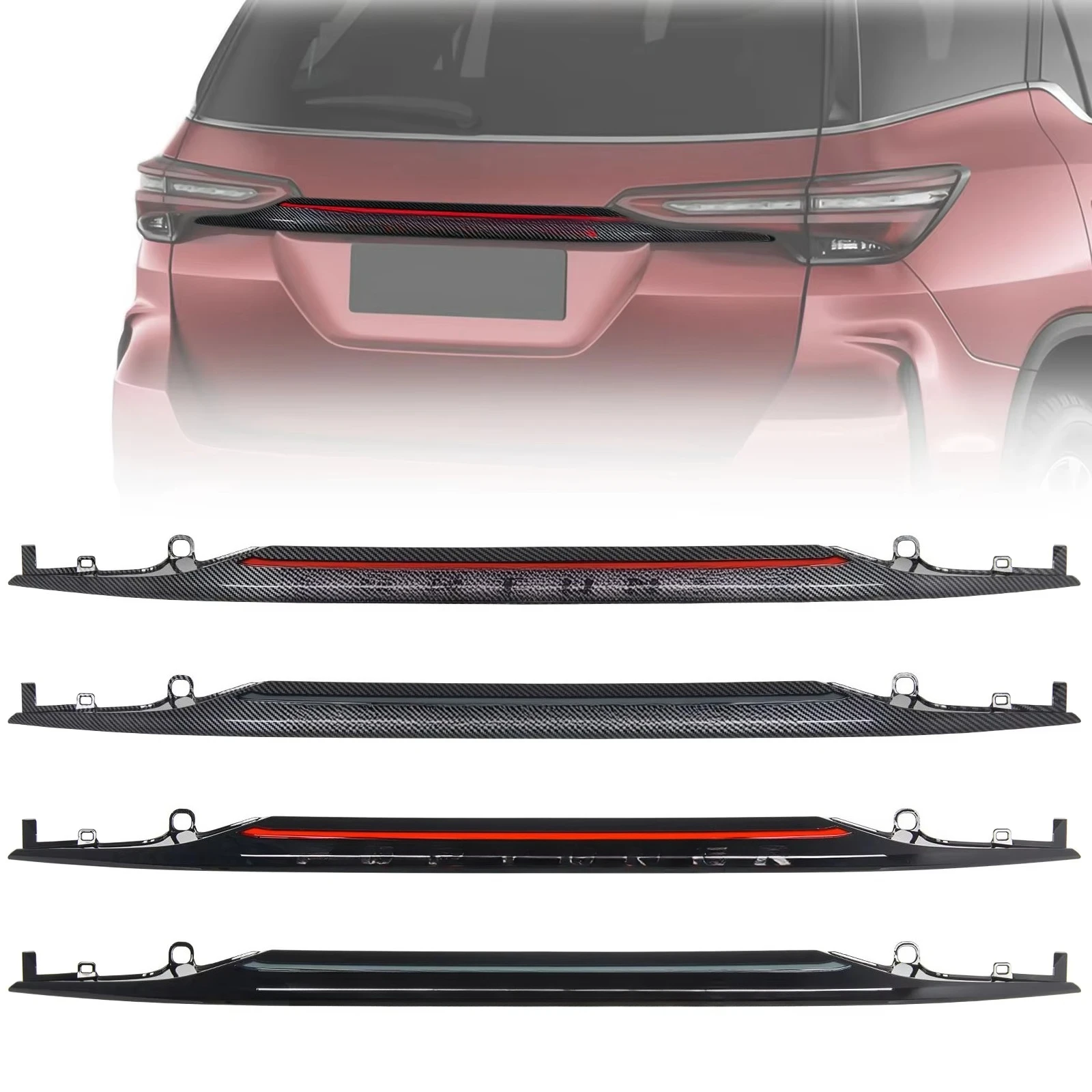 

Rear Led Trunk Lamp Center Pc for Taillights Trunk Lamp 2016-2022 Fortuner Autoparts