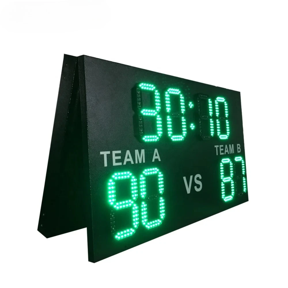 Outdoor Waterproof Led Digital Double Side Time and Temperature Sign Led Timer Display Led Wall Clock