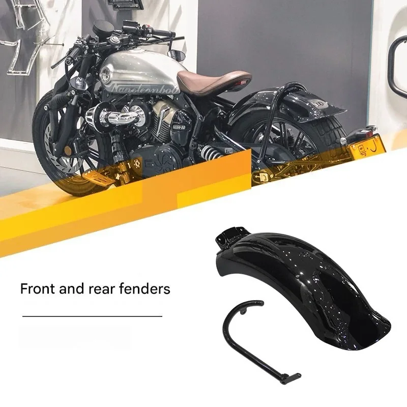 For BENDA Napoleon bob 250 rear mudguard extended mudguard, sand-proof, water-proof, mud-blocking, made of plastic steel.