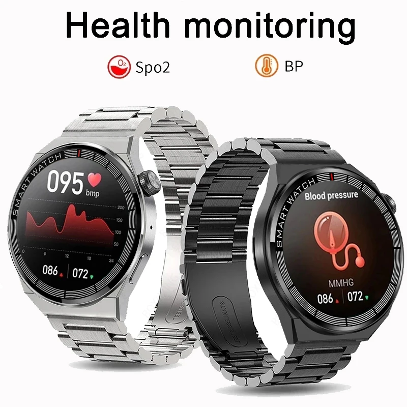 GT3 Pro Smartwatch Impermeável para Homens, Tela HD, Chamada Bluetooth, Frequência Cardíaca, AMOLED, 466x466, IP68, Novo, 2023