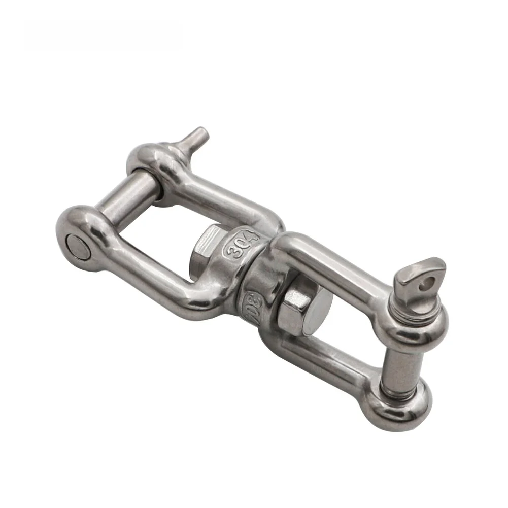 Stainless Steel Swivel Hook Connector Ring for Marine Rigging Hardware with Proven Performance in High Stress Load Scenarios
