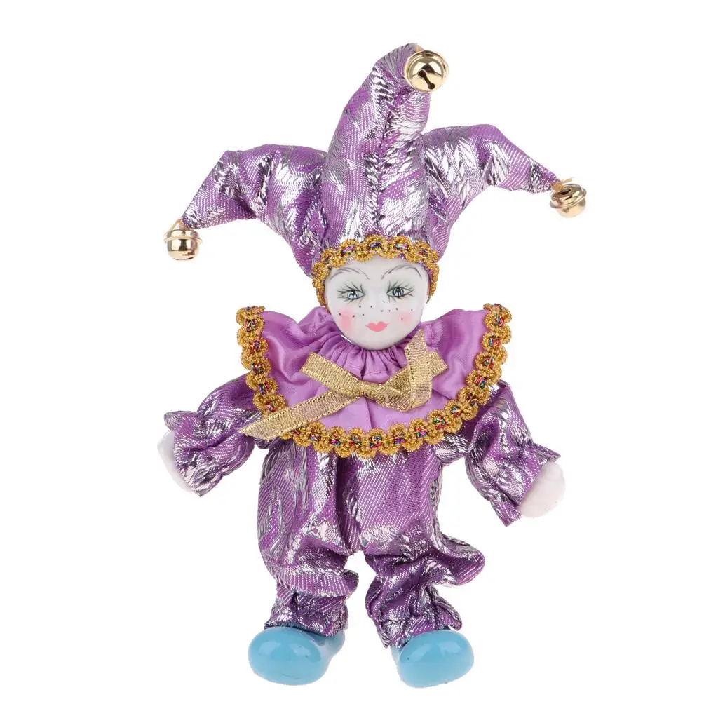 

6 "Porcelain Triangel Doll for Clown Doll Collectibles Valentine's Day Gift