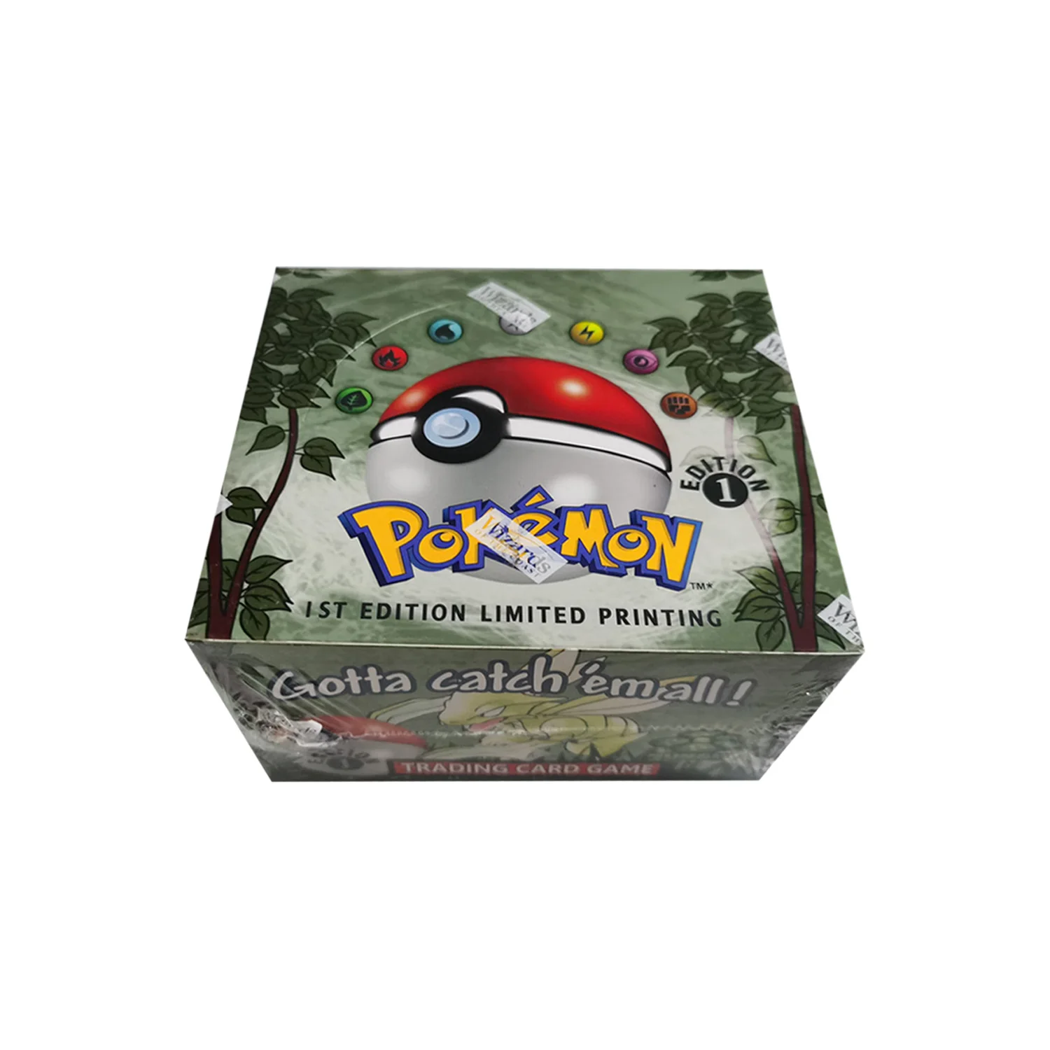 Pokémon Cards 1st Edition Jungle Booster Foil 36 Packs PKM Proxy Card Trading Game Card Board Game Whole Set Collection Card Toy