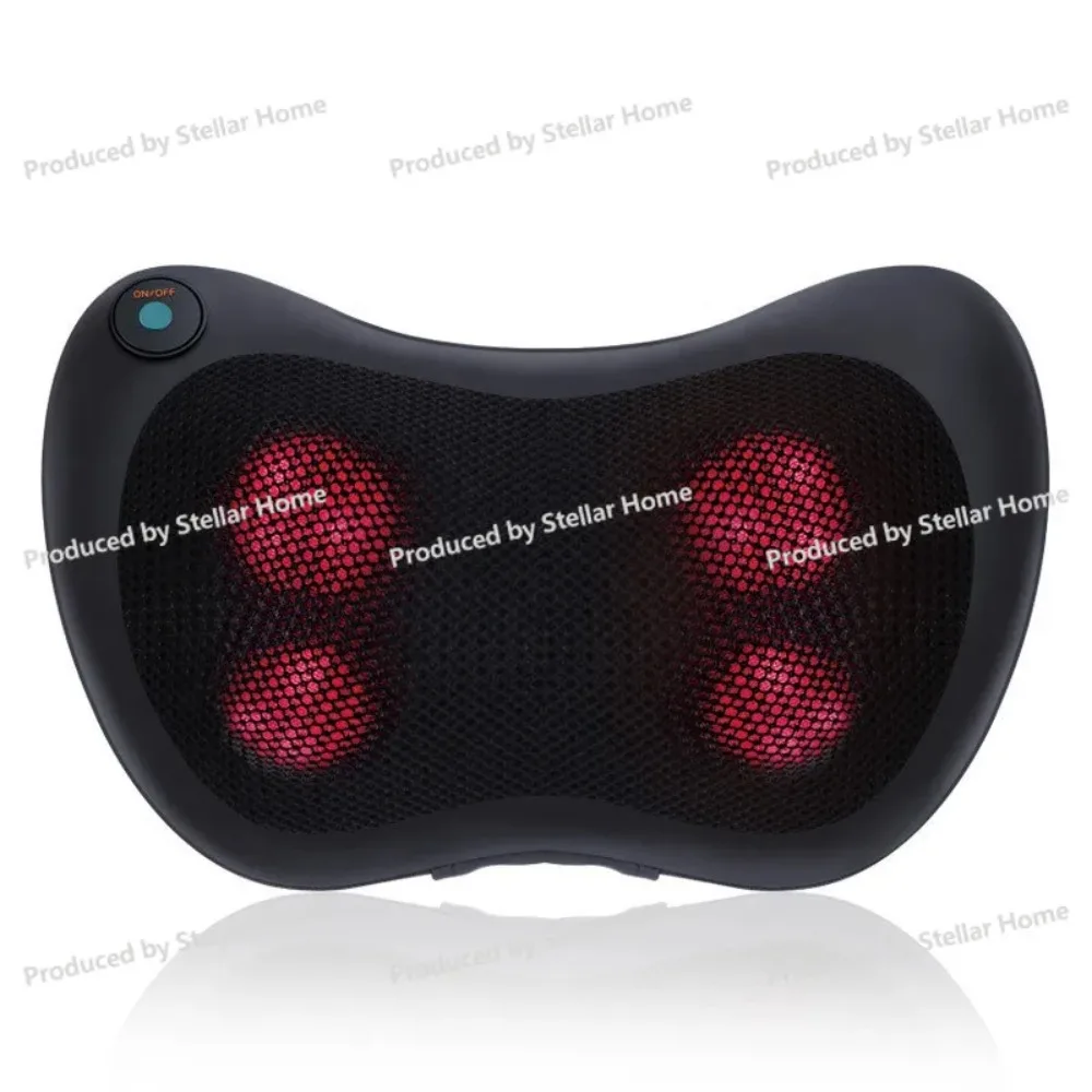 Intelligent Cervical Massage Pillow Red Light Heating Kneading Car Home Multifunctional Cervical Massager Waist Massager