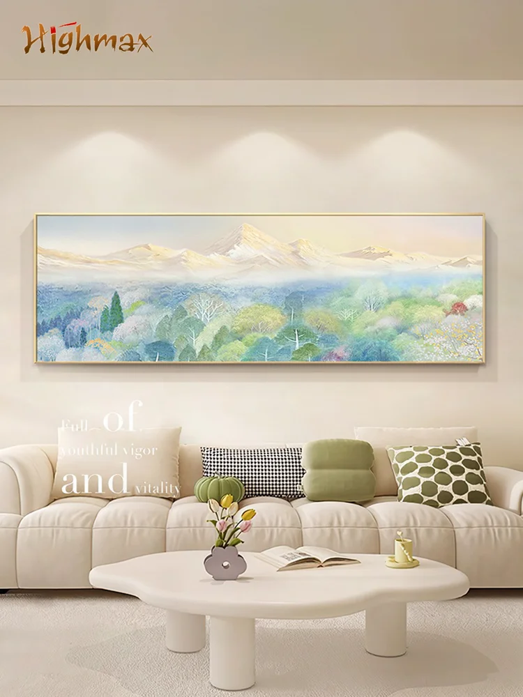 highmax Forest Landscape Posters Wall Art Decorative Forest Mountain Natural Scenery Canvas Painting Living Room Hotel Decor