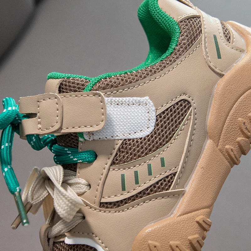 أحذية رياضية للأطفال لخريف 2025 أحذية للأب بنمط جديد ، أحذية كاجوال شبكية كبيرة للأطفال ، أحذية جري للفتيات #6