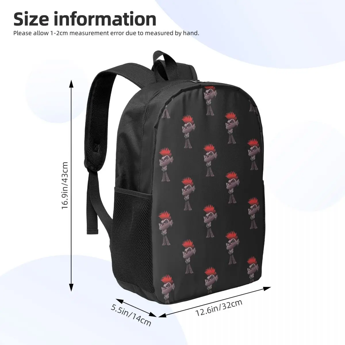 Princess Barb Pattern Woman Backpacks Boys Girls Bookbag Fashion Children School Bags Portability Laptop Rucksack Shoulder Bag
