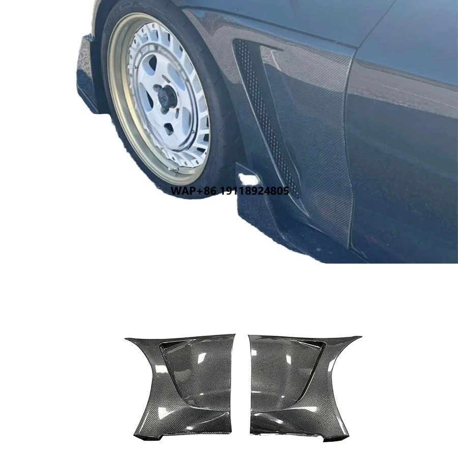 

Real Carbon Fiber Car Front Fender and Upgraded Side Fenders Vent Spoiler Bodykit for 2019+ for for Supra A90 A91 MK5