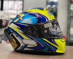 Full Face Motorcycle helmet X14 YELLOW daijiro Riding Motocross Racing Motobike Helmet Casco De Motocicleta