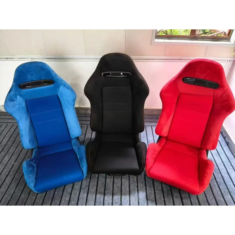 High Quality For RECARO Pole Position Sports Seat For General Motors Racing Shiny Glass Fiber Carbon Stable Frame Modified Cars