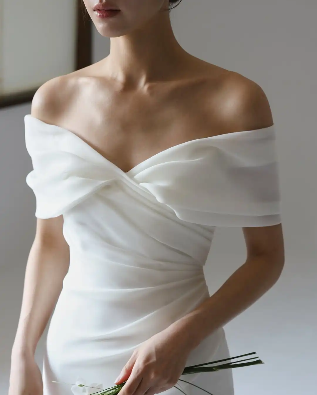 Sondr Mermaid Korean Wedding Dresses Off the Shoulder Silk Organza Bridal Gown Elegant Corset Wedding Party Dresses 2025