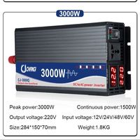 Pure Sine Wave Inverter DC 12V to AC 220V 230V 10000W/20000W Voltage Transfer Converter Universal EU Socket Auto Accessories