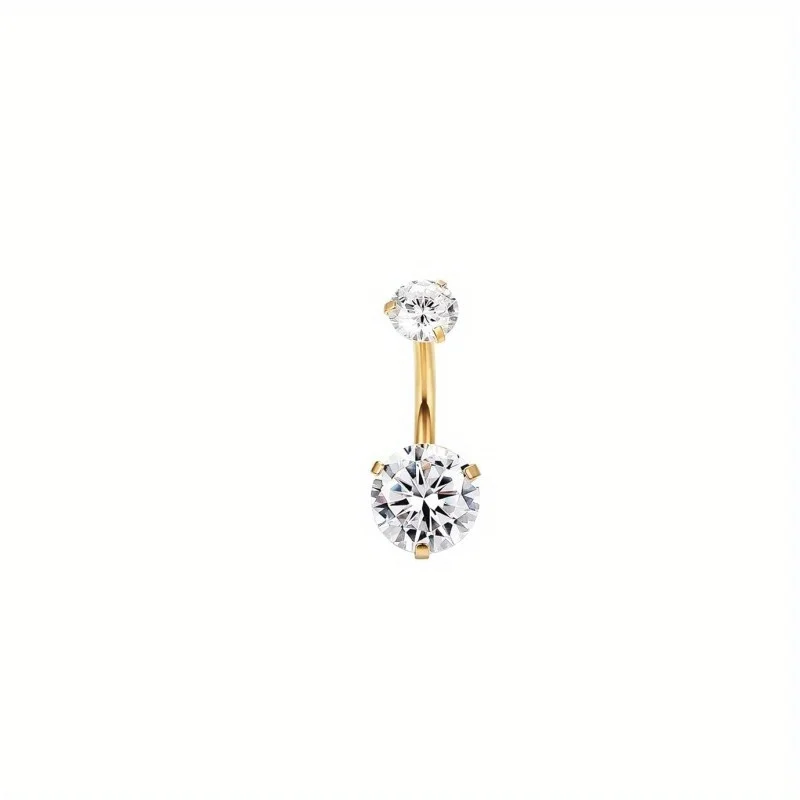 Cute Cubic Zirconia Dangle Belly Button Ring