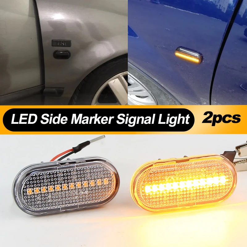 

LED Dynamic Turn Signal Side Marker Light For Dacia Duster Dokker Lodgy Renault Megane 1 Clio1 2 KANGOO ESPACE Smart Fortwo 453