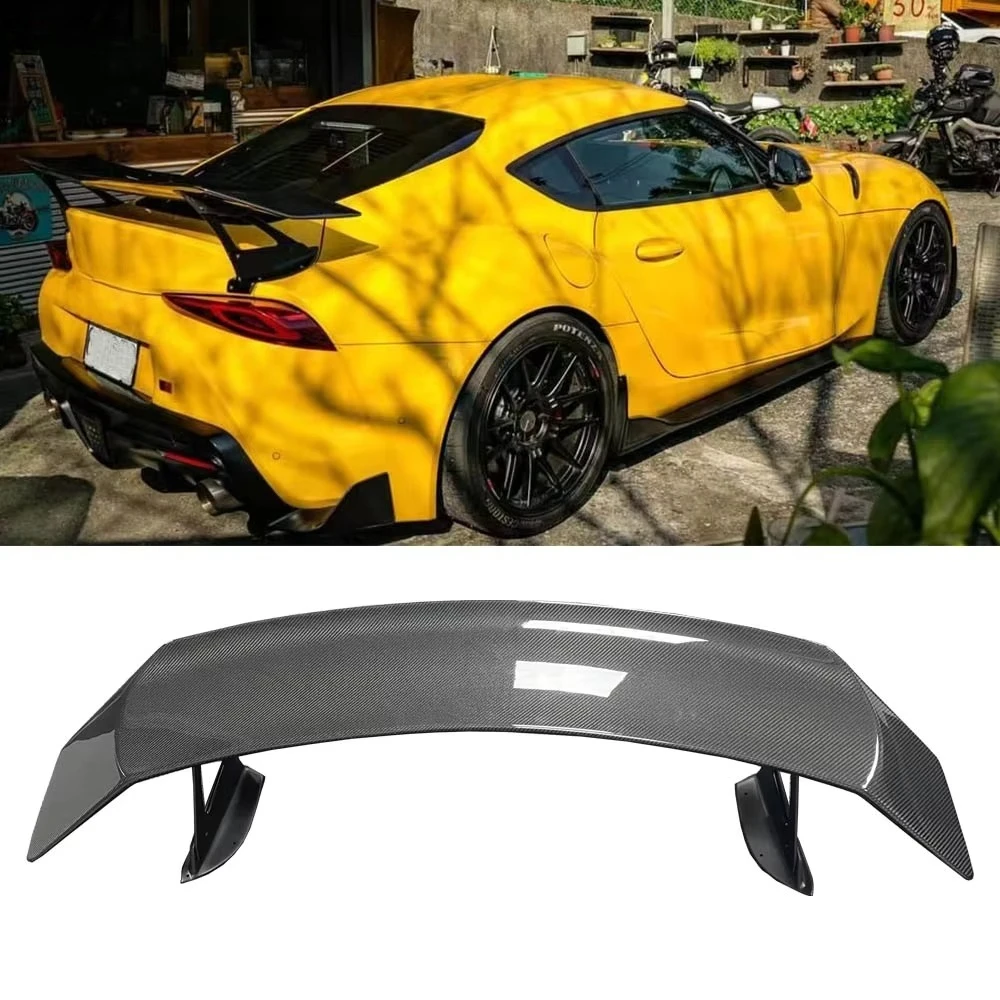 New Arrival Vol Style Carbon  Rear Trunk Wing Fits for GR Supra A90 A91 MKV Rear Spoiler Winglets