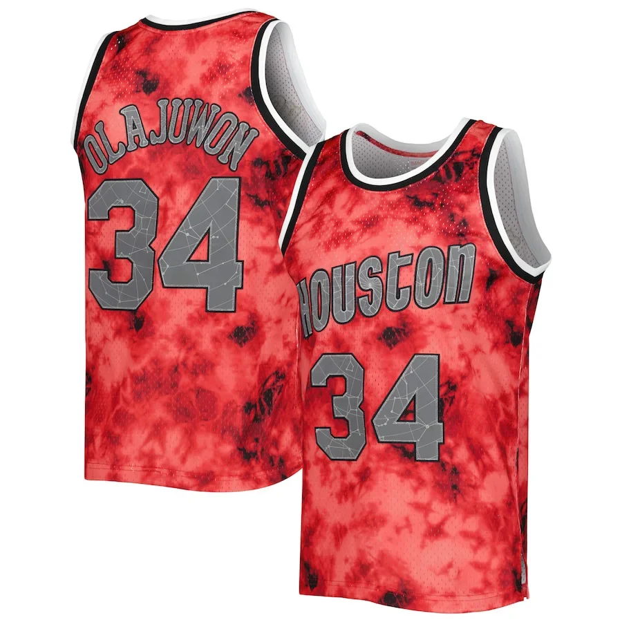 24/25 Summer USA NBA High Quality Houston Rockets Breathable Sweat-absorbing Sports Vest T-shirt Competition Jersey NBA Jersey