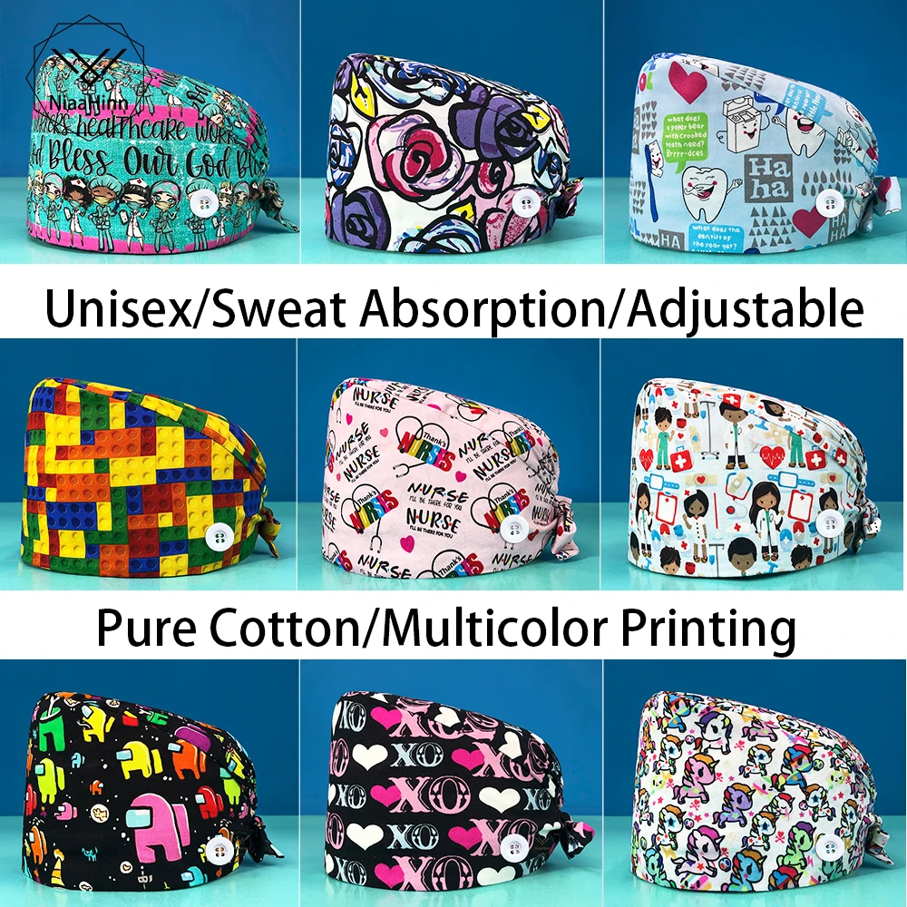 調節可能なデタペストリー,看護,医療アクセサリー,家庭用,洗濯機の帽子,手術室,医師のケアアクセサリー,スクラブキャップ