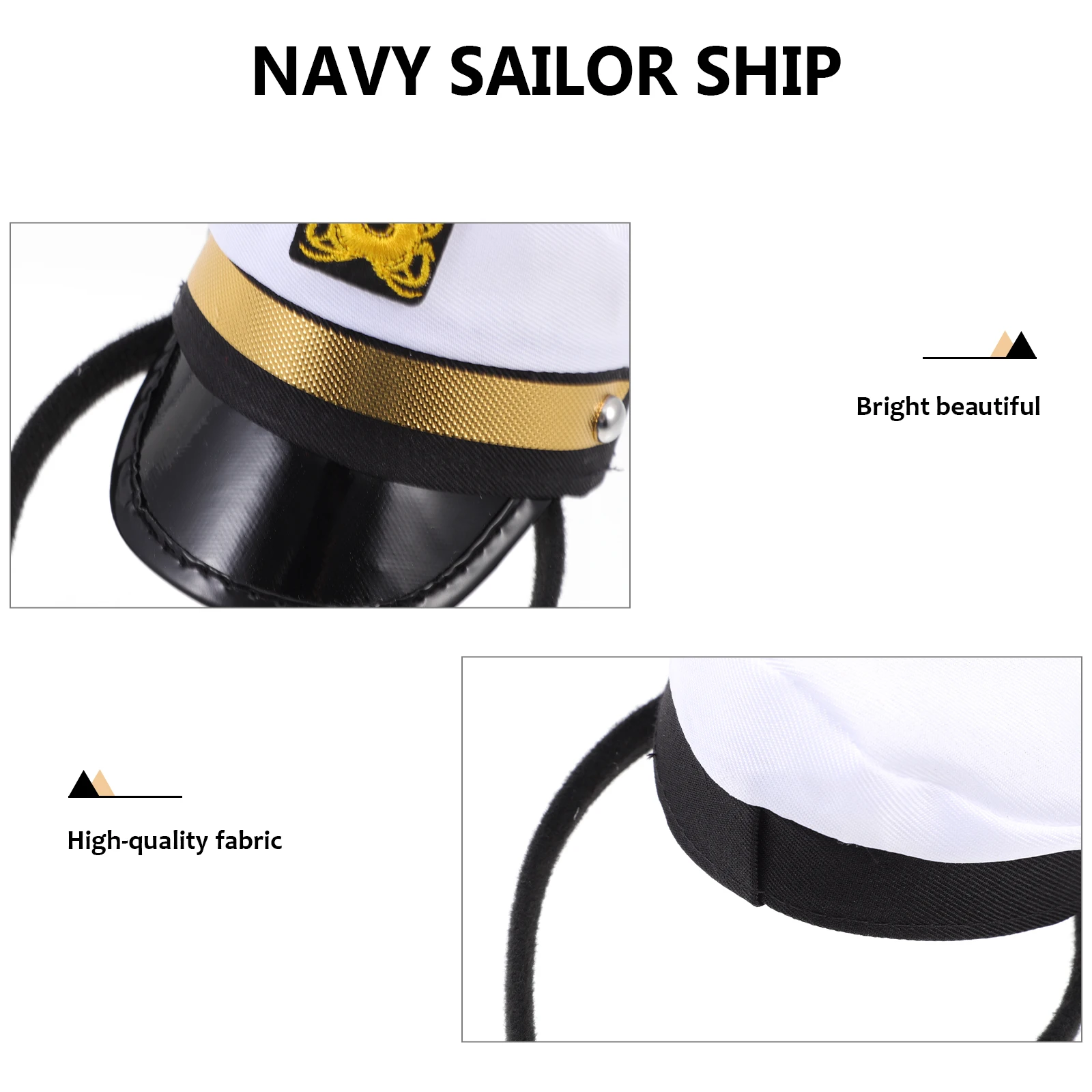 

4 Pcs Sailor Hat Headband Navy Hair Hoop Costume Headwears Accessories Fancy Dress Accessory Sailing Plastic Girls