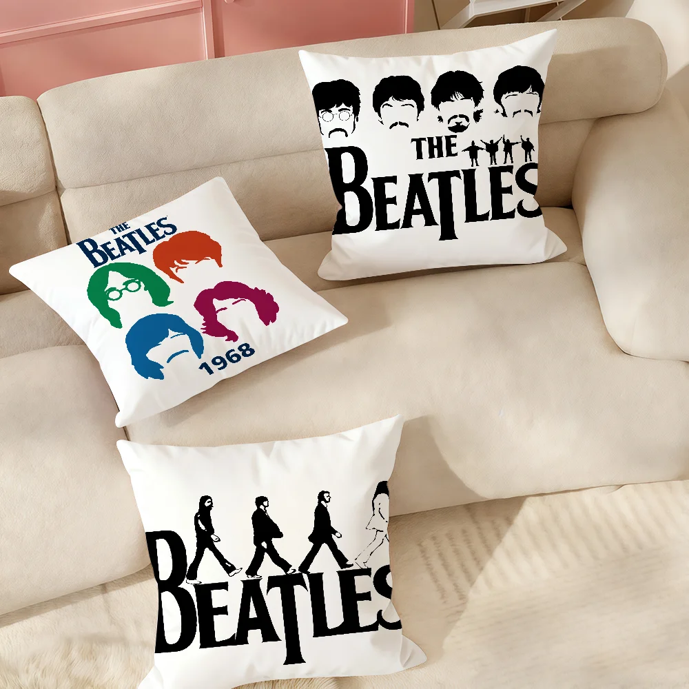 Music T-The Band B-Beatles Cooler Kissenbezug, geeignet für Schlafzimmer, Wohnzimmer, Autos, Heimdekoration