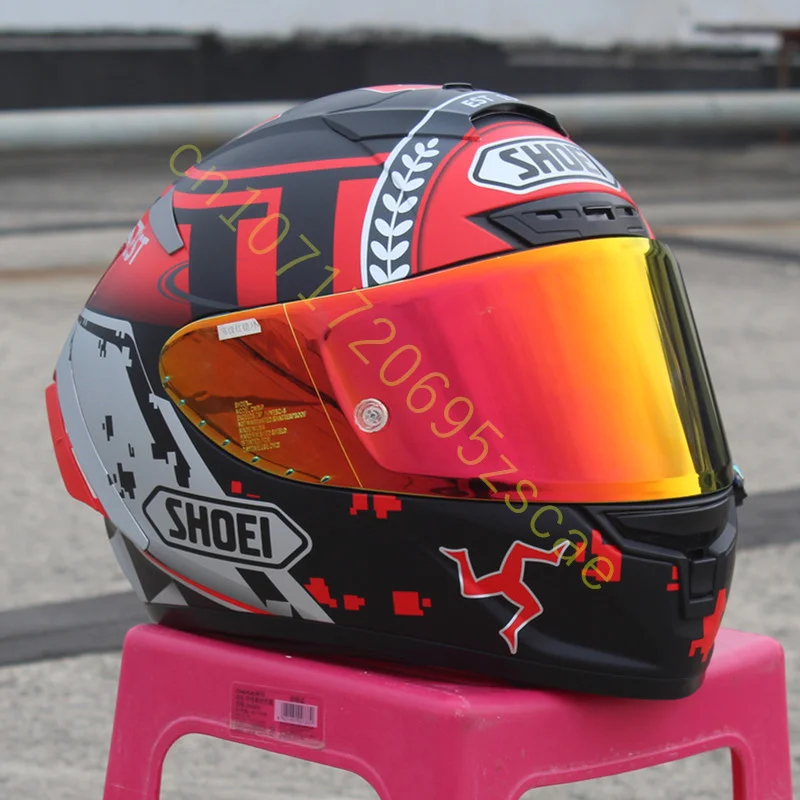 Motorcycle Full-face Helmet SHOEI X-14 Helmet X-SPIRIT III X-Fourteen Sports bicycle racing helmet Man TT Races Red,Capacete