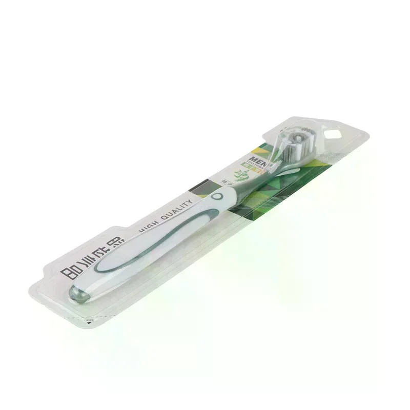 Toothbrush Whiten Tooth Super Hard Bristles Cross Remove Tongue Plaque Bacteria Stains Dental Oral Care
